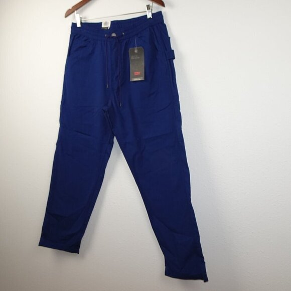 Levi's Marine Carpenter Pants Men's Size M Blue Canvas Loose Fit - Picture 3 of 10